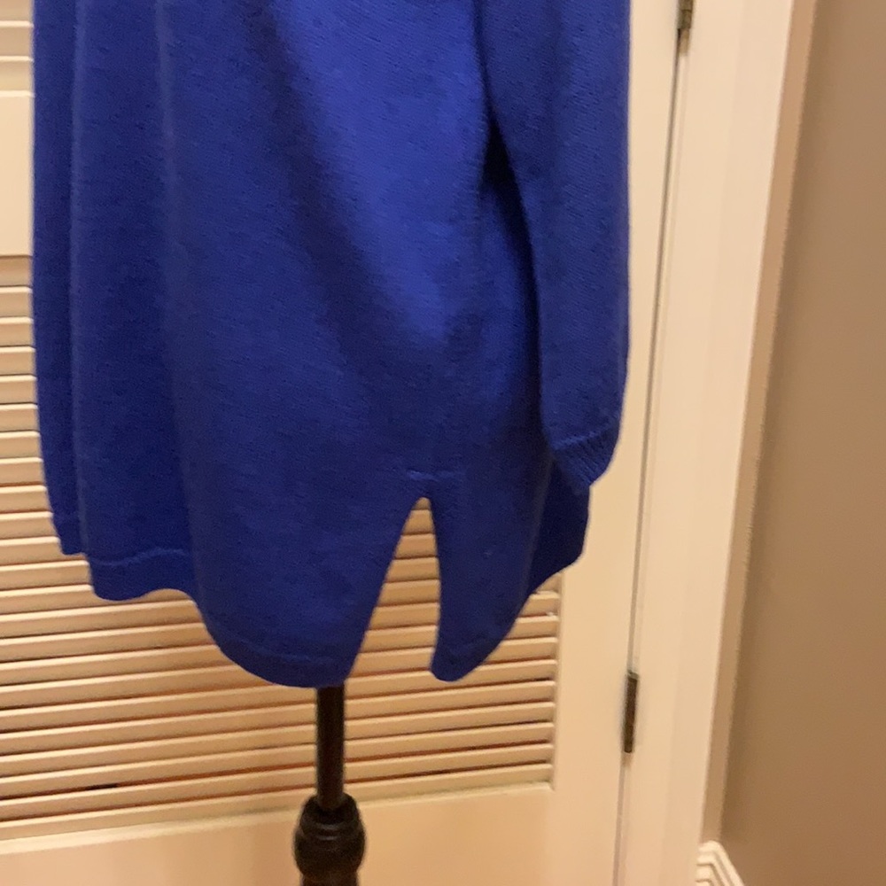Eileen Fisher Mock Neck Tunic in Royal - Picture 6 of 14